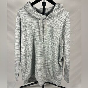 Eddie Bauer Gray Cowl Neck Hoodie Women’s Large